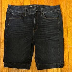 Bermuda Women's Dark Blue Jean Shorts
